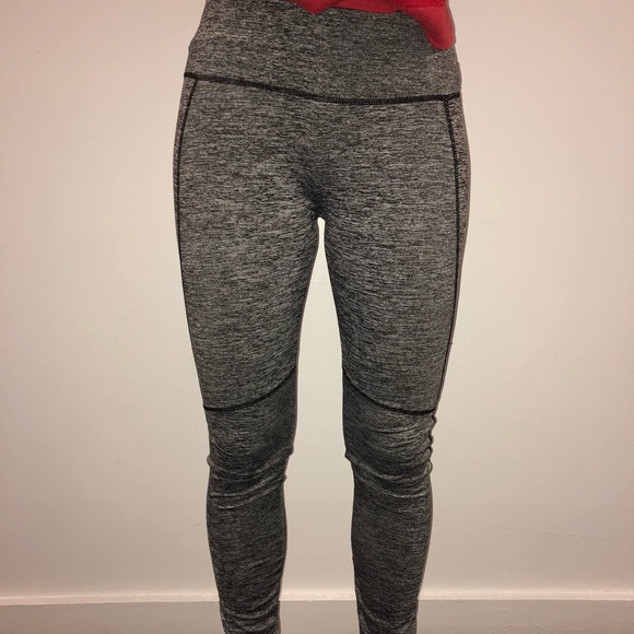 Gray Elastic Leggins - Picture 1 of 3